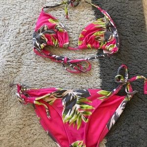 Tropical triangle bikini set